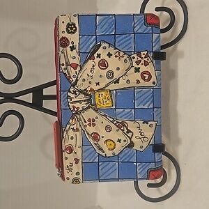 Brighton With Love From Me To You Interior Hearts Zipper Cosmetic Travel  Bag